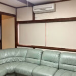 和室に取り付けしたロールスクリーン